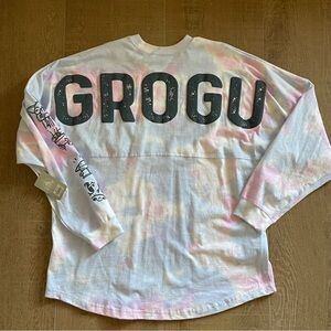 NWT Disney PARKS Grogu Pastel Long Sleeve Spirit Jersey